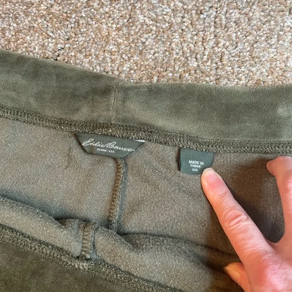 Green Velour Zip Up Hoodie and Pants Set Hoodie 3X Pants XXL Lounge Wear - Picture 9 of 16